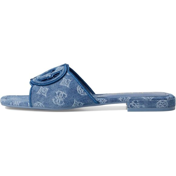GUESS Tarishae Women's Sandals Medium Blue Denim/White - Picture 4 of 6
